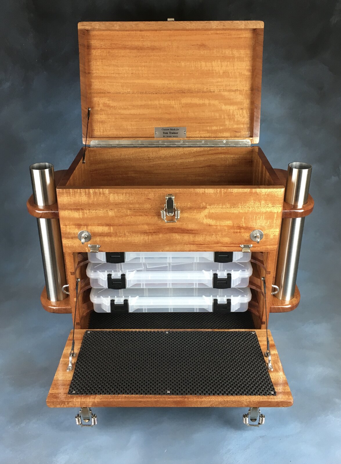 A Pair of Long Range Fishing Tackle Boxes  The International Association  of Penturners