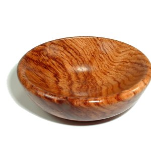 Rosewood burl salt bowl