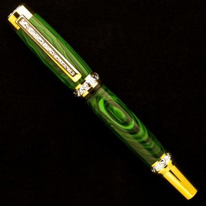 Malachite on Cambridge Fountain Pen