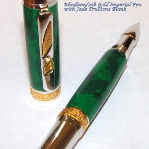 Imperial Jade Tru-Stone blank and Imperial Pen