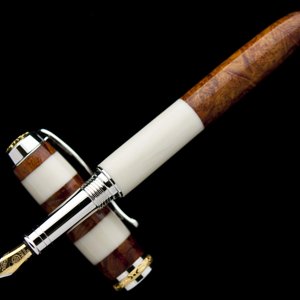 Alternate Ivory and Logwood Burl Jr. Statesman