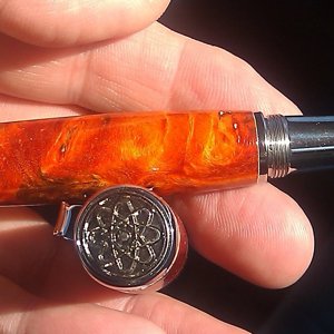 Marksman in Orange Buckeye Burl