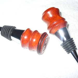 Padauk wine stoppers