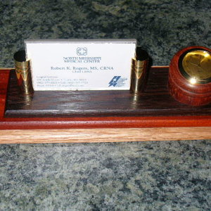 XXX-Desk set in Wenge, Oak, Padauk with desk clock