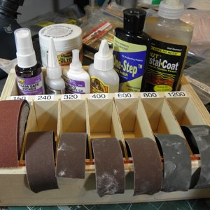 Sandpaper caddy