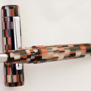 Custom Coral Mosaic Fountain Pen