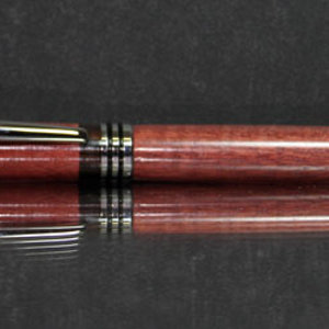 Rippled purpleheart Fountain Pen from kit