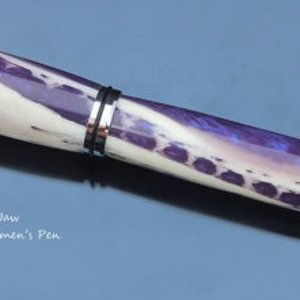 Purple Gator Jaw on Chrome Navigator Rollerball