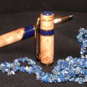 Maple Burl and Tru Stone Lapis