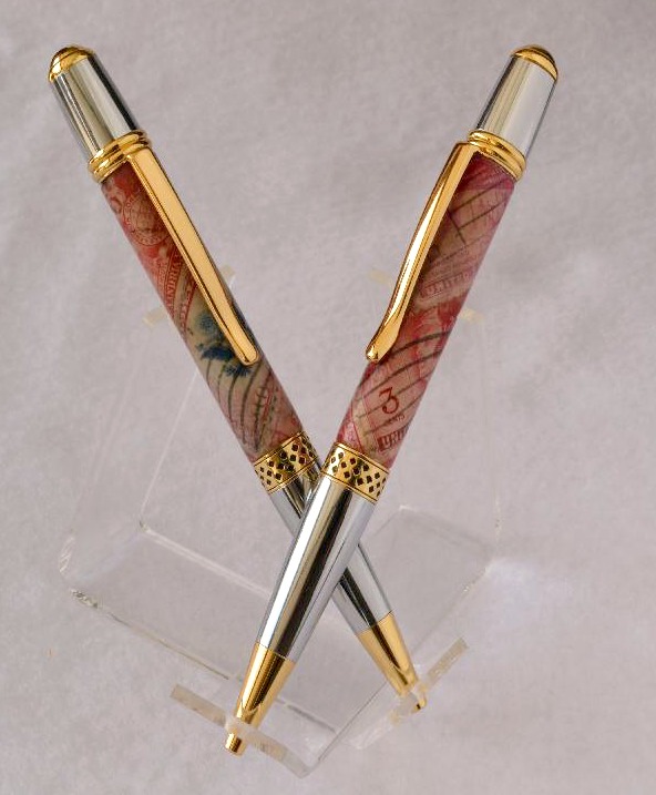 60's Airmail Stamp Pens