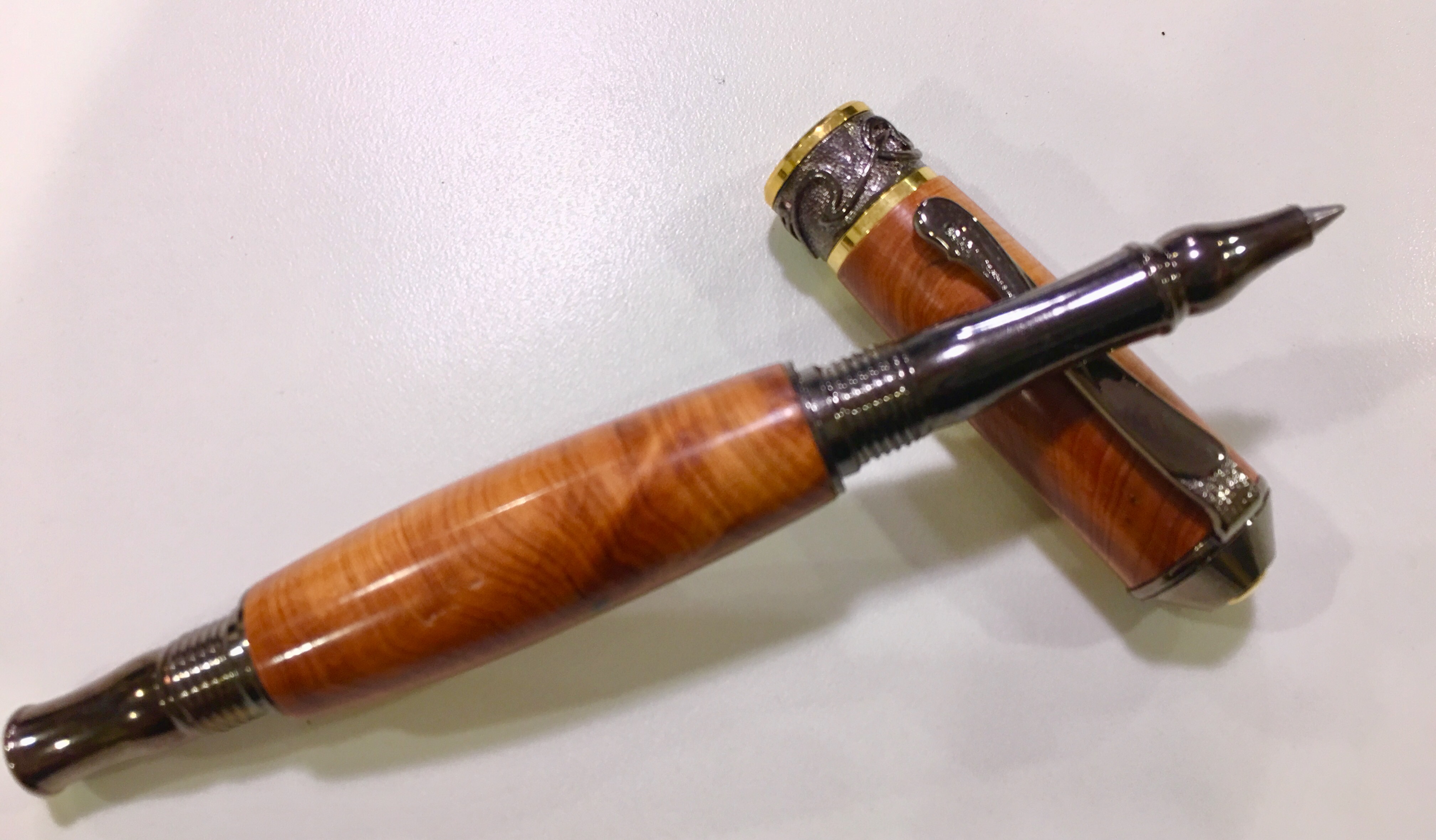 Alligator Juniper Burl on a Noveau Scepter