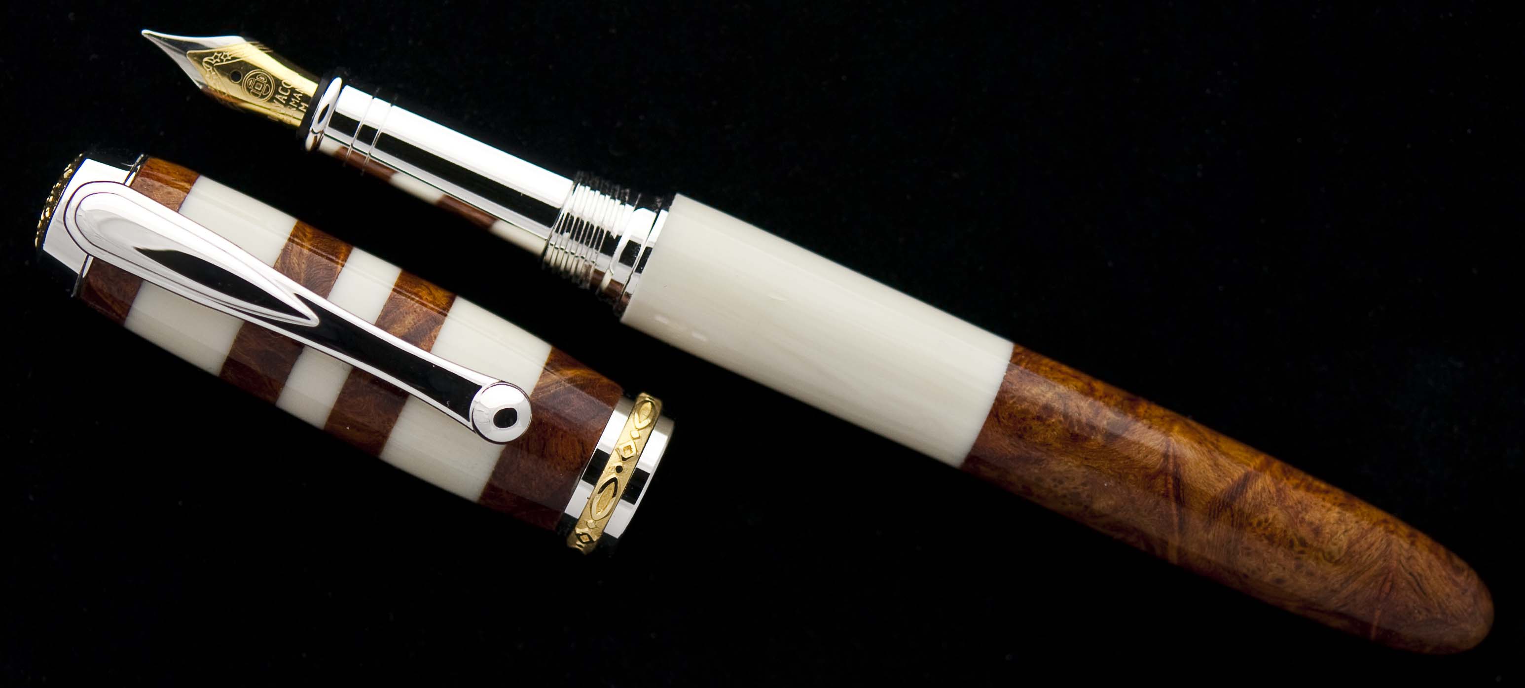 Alternate Ivory and Logwood Burl Jr. Statesman