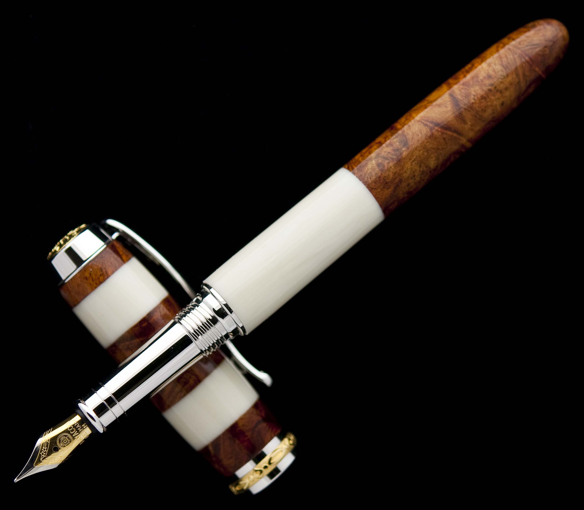 Alternate Ivory and Logwood Burl Jr. Statesman