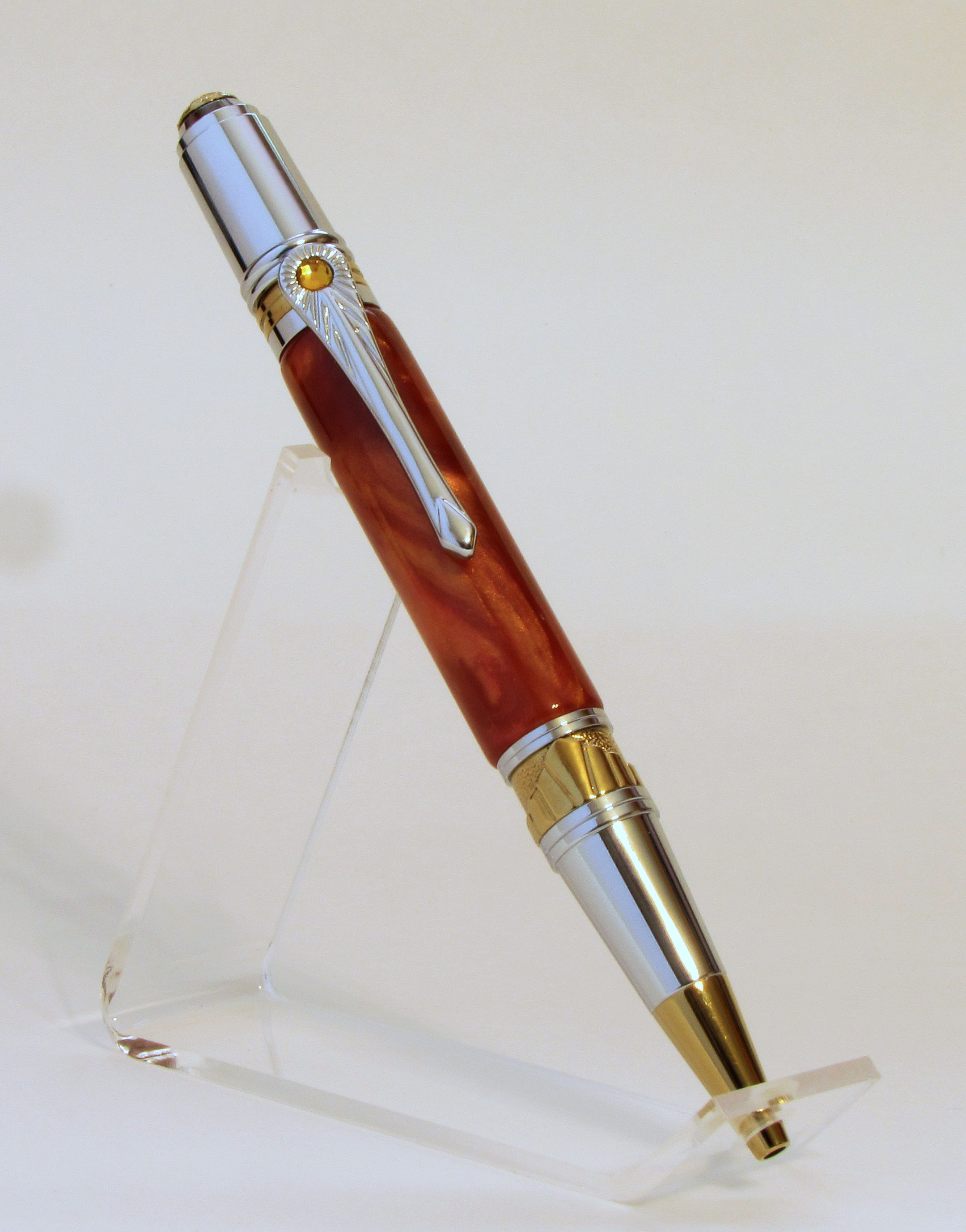 Art Deco ballpoint in Blowtorch PR blank