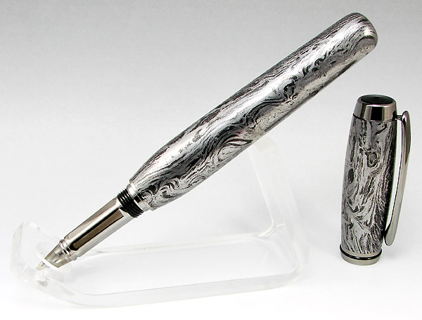 Baron Blk Ti M3 Damascus Steel