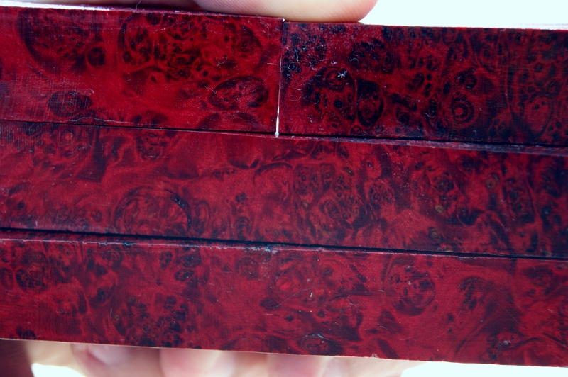 Blood Red Stabilized Box Elder Burl