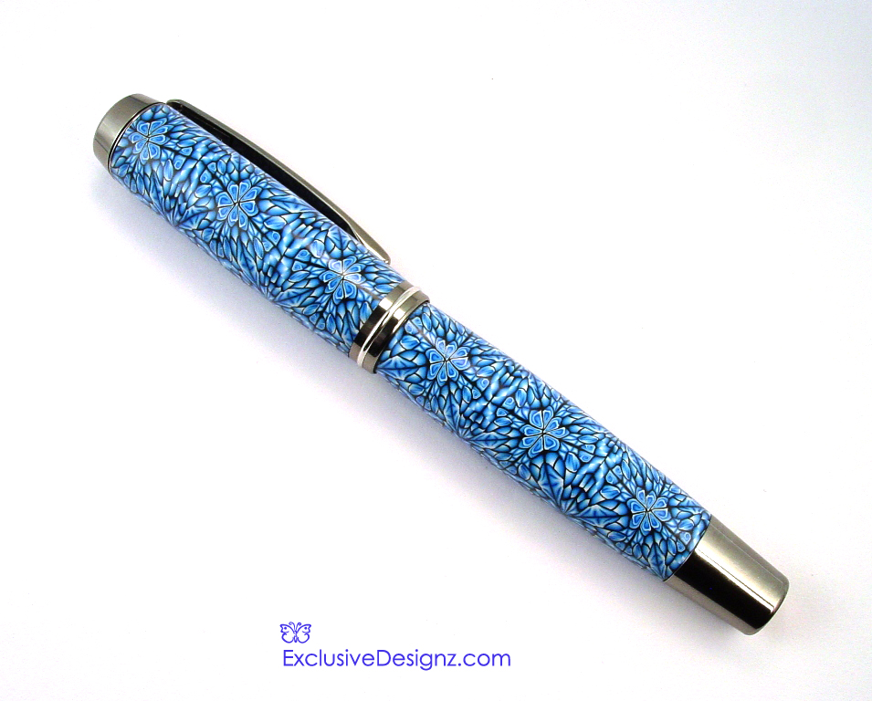 Blue Kaleidoscope Pen