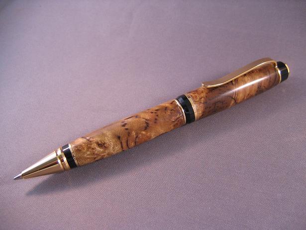 Cigar Pencil With Tiger Striped Golden Camphor Burl | The International ...