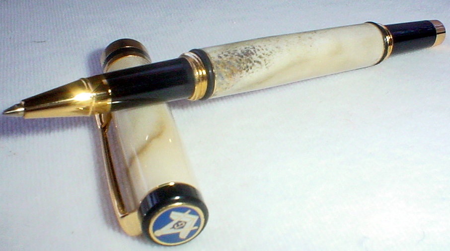 Deer antler rollerball