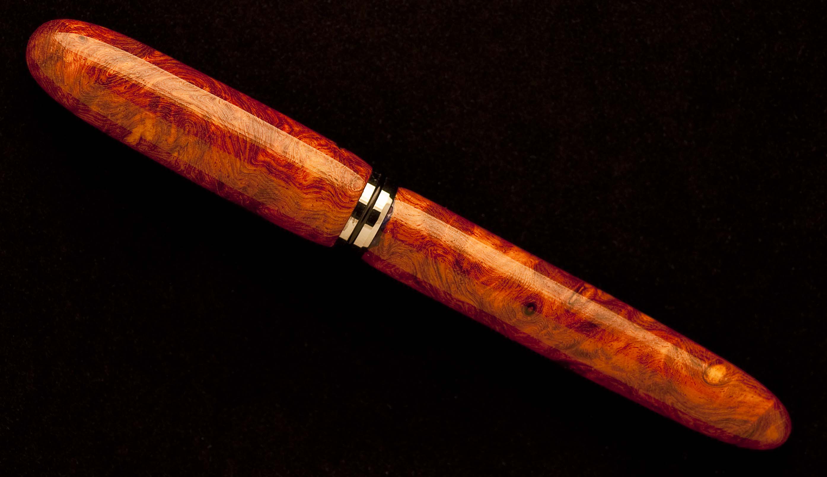 Double Closed Ended Amboyna Burl Navigator