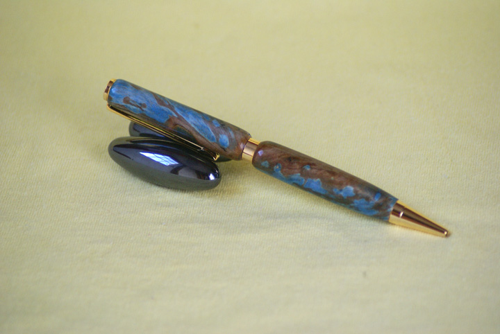 Dyed spalted ok slimline