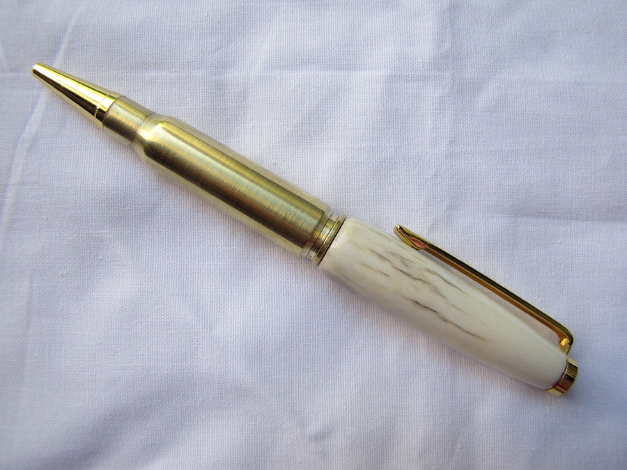 First antler/shell pen