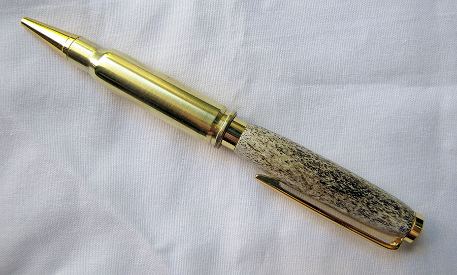 First antler/shell pen