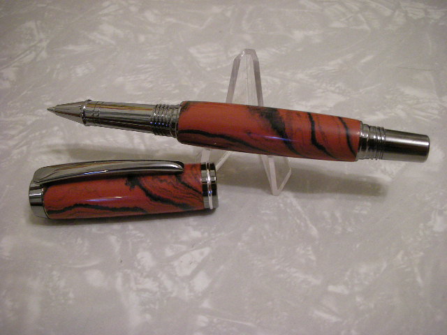 Jr Gent II Titanium Red and Black Ebonite-uncapped