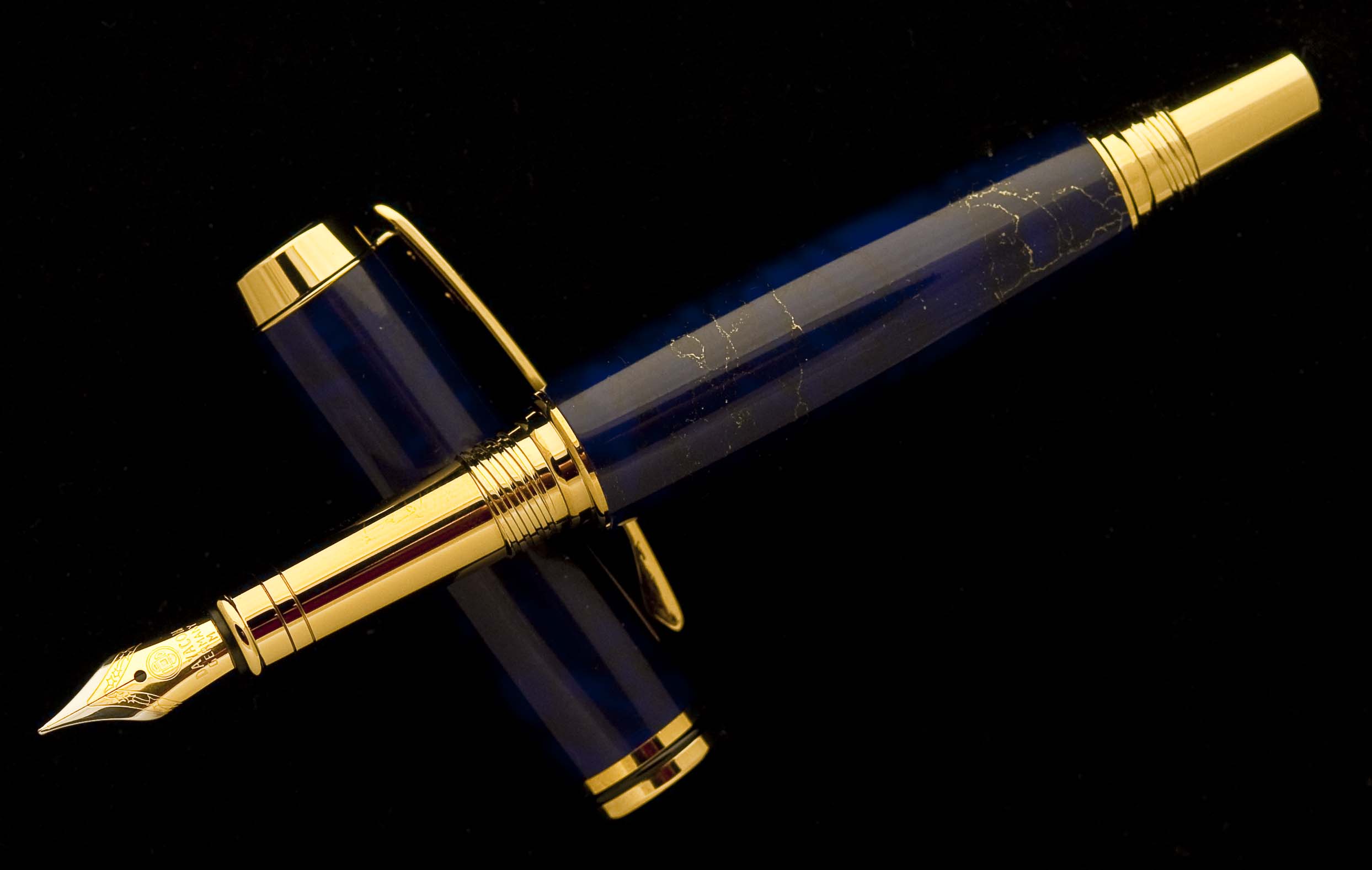 Lapis Tru-Stone on Ti Gold Jr. Gentleman