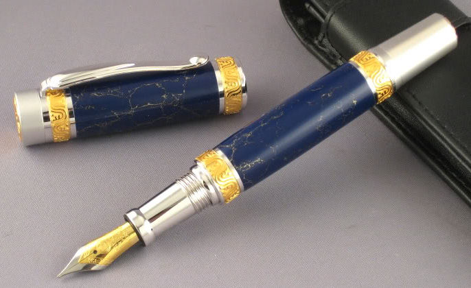 Lotus FP in Blue Lapis TruStone