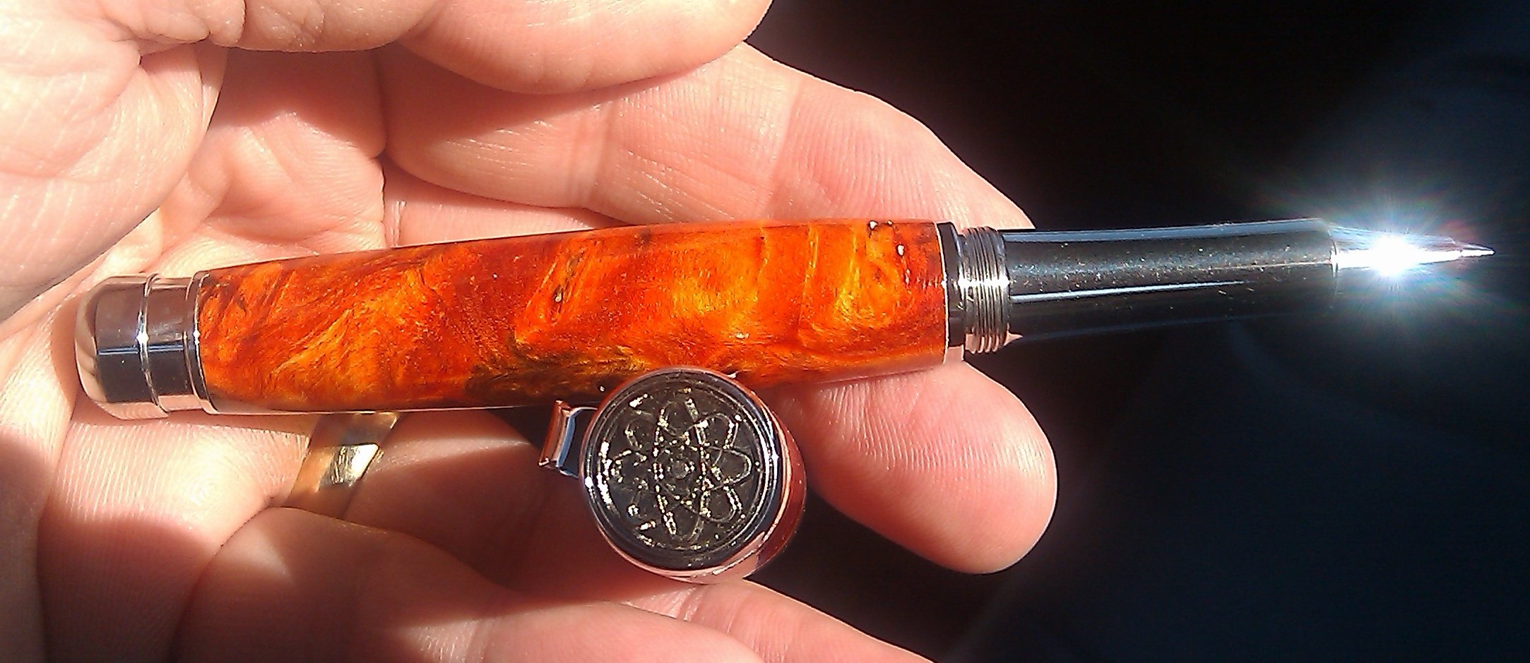 Marksman in Orange Buckeye Burl