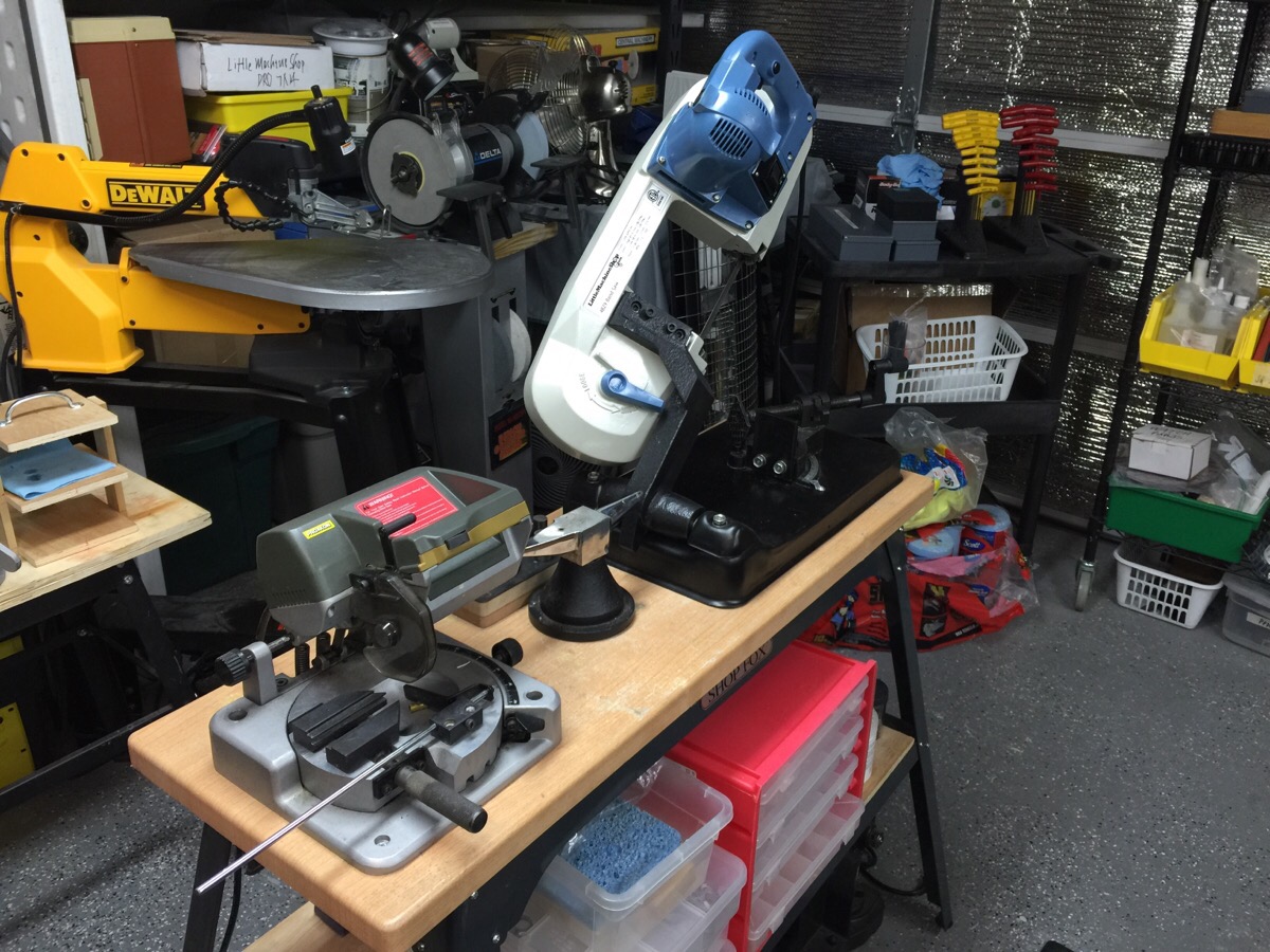 My Shop: Proxxon Chop Saw, LMS Metal Band Saw and DeWalt Scroll Saw