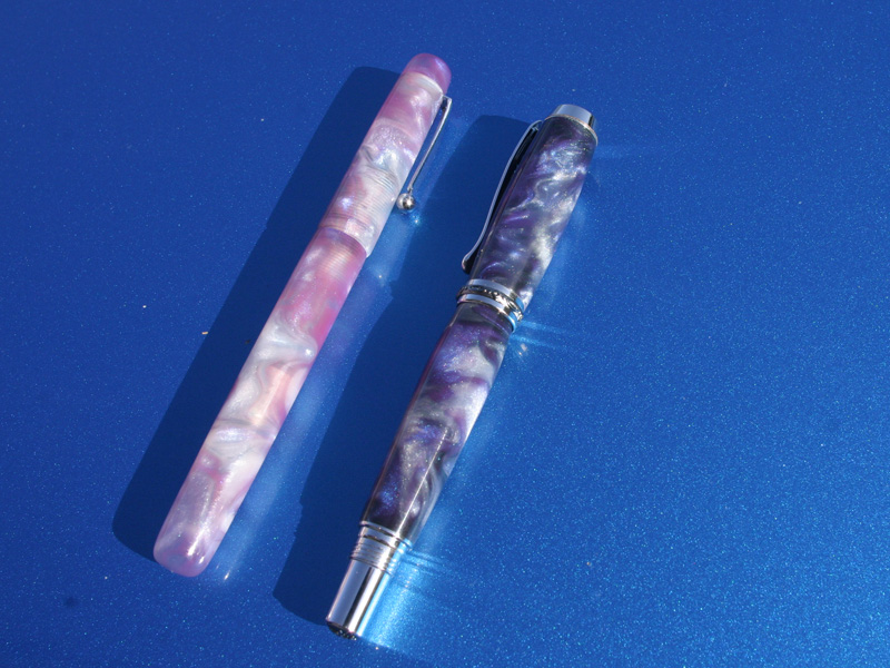 Pens from homemade blank