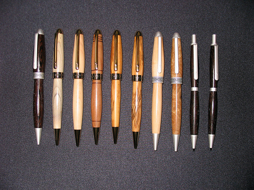 Pens from Italy - Six different woods