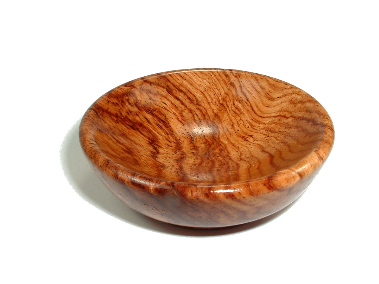 Rosewood burl salt bowl