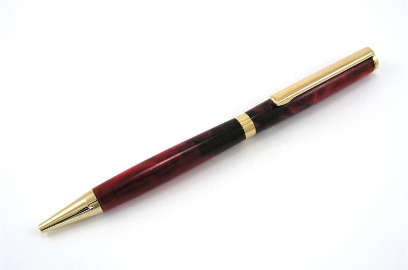 Slimline Pen - Acrylic - Red