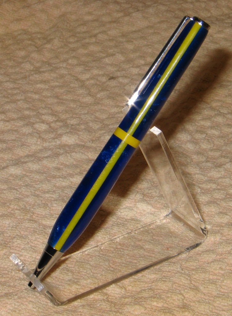 Swedish Flag Segmented Slimline (Chrome)